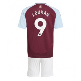 Aston Villa Jhon Duran #9 Thuis tenue Kids 2024-25 Korte Mouw (+ Korte broeken)